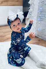 Detské tašky - Dievčenské Vianočné šaty s nazberkanou sukňou – plný vzor (rôzne farby) - 14921854_