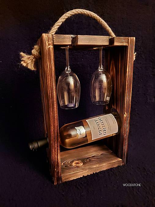 Prepravka na víno a poháre-originálny darček