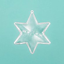 Polotovary - Plastová akrylová hviezda - DPDIAK013 - 14923932_