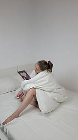 Úžitkový textil - Ľanová posteľná bielizeň SET Snow - 14921566_