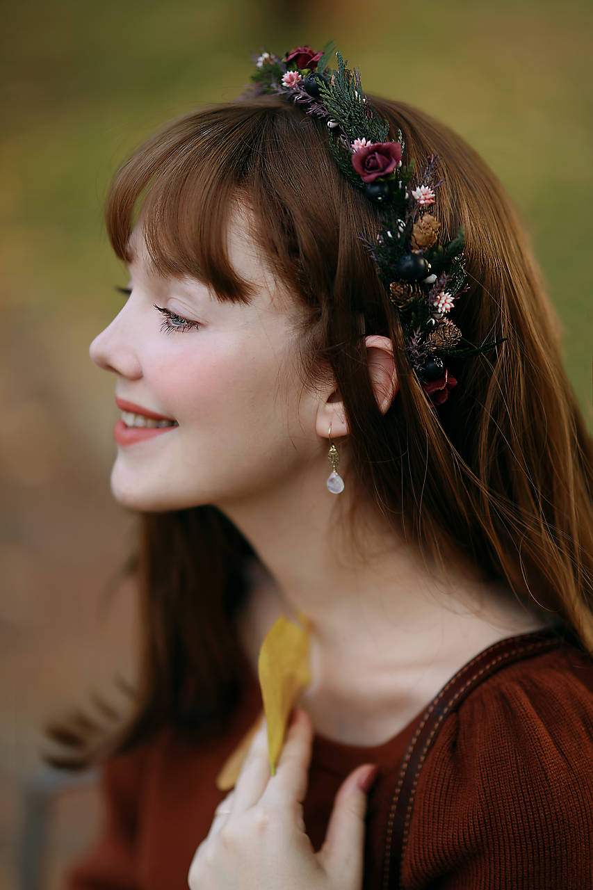 Kvetinový polvenček "na les padá noc"  