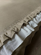 Úžitkový textil - Ľanový prehoz Madame de Pompadour I - 14926676_
