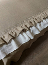Úžitkový textil - Ľanový prehoz Madame de Pompadour I - 14926679_