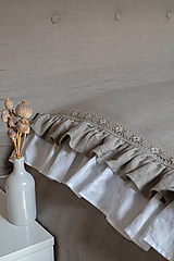 Úžitkový textil - Ľanový prehoz Madame de Pompadour I - 14926701_