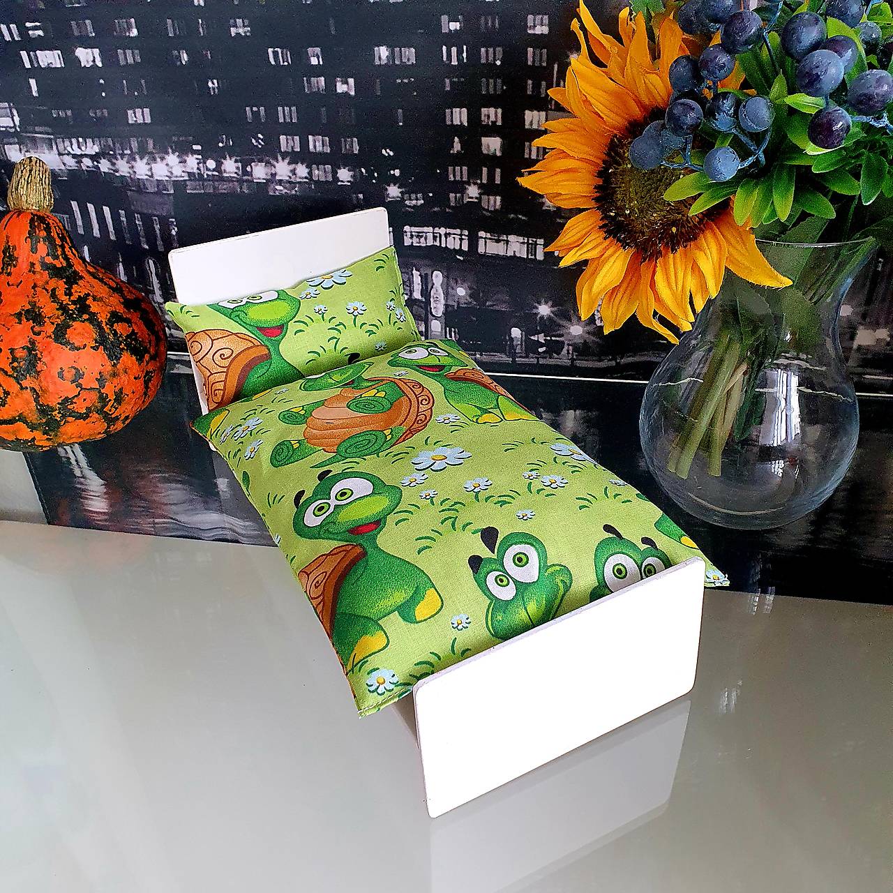 Korytnačkové perinky pre bábiky