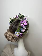 Ozdoby do vlasov - Kvetinový boho polvenček "tance lúčnych víl" - 14931170_