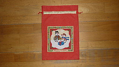 Úžitkový textil - Mikulášske/vianočné vrecúška (č. 4) - 14934319_
