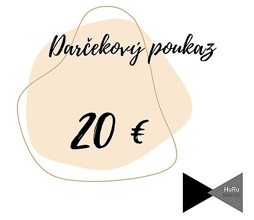 Darčekový poukaz v hodnote 20€
