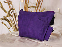 Kabelky - Papírová ledvinka // purple mini - 14934019_