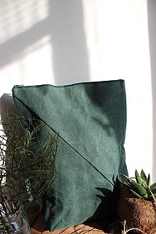 Batohy - Papírový batoh symetric simple // green matte - 14934072_
