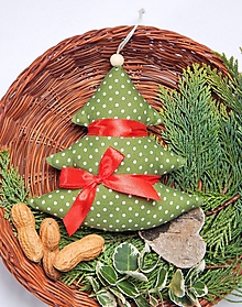 Dekorácie - Vianočné ozdôbky - stromček - 14933347_
