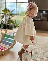 Detské oblečenie - Mušelínové šaty s dlhým rukávom - 14932624_