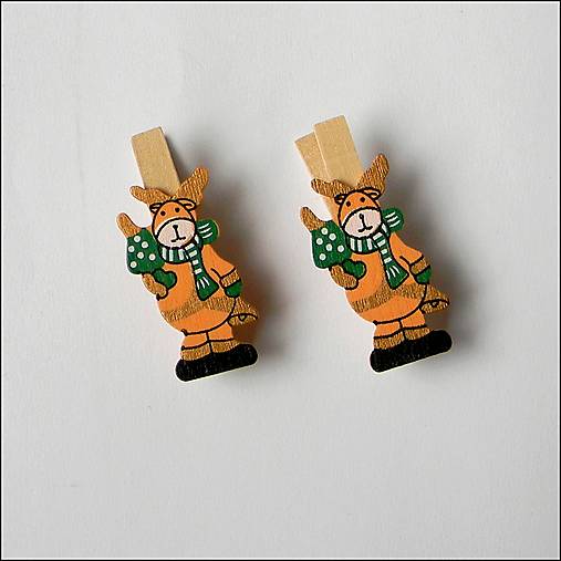 Polotovary - Vianočný dekoračný štipec/5cm/ - 14934717_