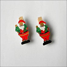 Polotovary - Vianočný dekoračný štipec/5cm/ - 14934707_