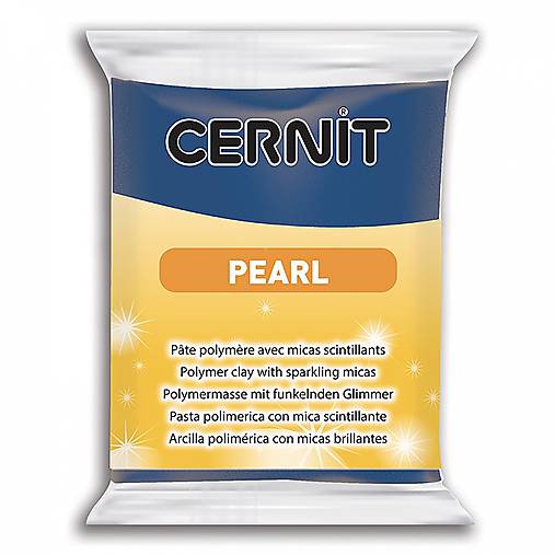 Cernit 56 g, PEARL, perleťová (modrá 200)