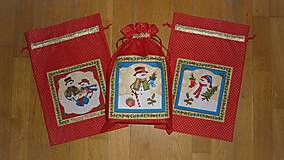 Úžitkový textil - Mikulášske/vianočné vrecúška (č. 3) - 14937217_