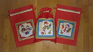 Úžitkový textil - Mikulášske/vianočné vrecúška - 14937217_