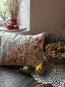 Úžitkový textil - Vankúš -jesenna'záhrada - 14935590_
