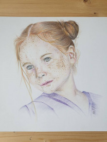 Kresby - A3 portrét 1 osoby na želanie - farebný - 14935325_