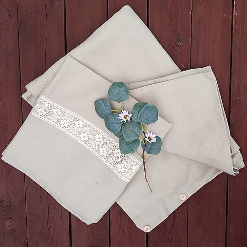 Úžitkový textil - Ľanové posteľné obliečky (rôzne farby) - 14936393_