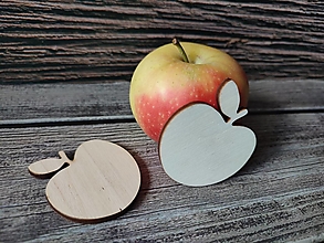 Polotovary - Výrez z dreva "jablko" - 14937058_