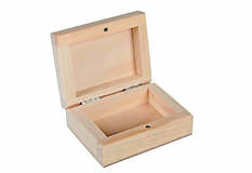 Iný materiál - Drevená krabička na prstienky - 14935063_