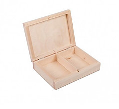 Iný materiál - Drevená krabička na svadobné obrúčky - 14935195_