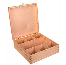 Iný materiál - Šperkovnica, drevený box na čaj - 14935864_