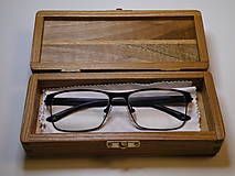 Taštičky - Púzdro na okuliare s pozláteným kovaním - 14939122_
