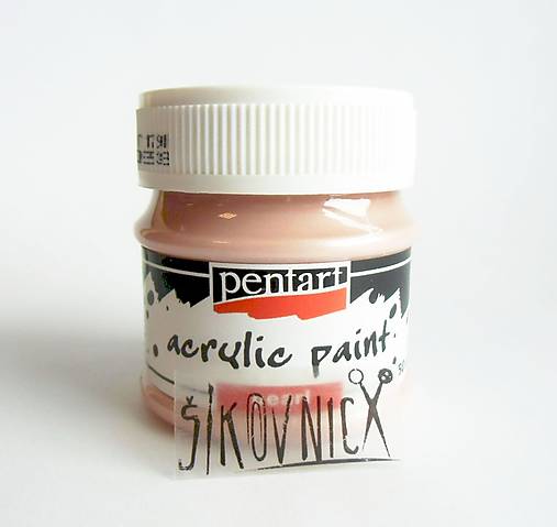 akrylová farba 50 ml, PERLEŤOVÁ (marhuľová)