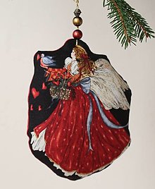 Dekorácie - Anjel - vianočná ozdoba, dekorácia - 14942302_
