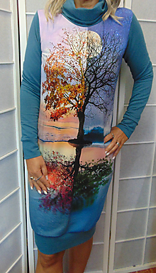 Šaty - Šaty s kapsami - strom, velikost S - XXL - 14942275_