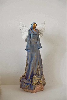 Sochy - Modrý anjel - 14941827_