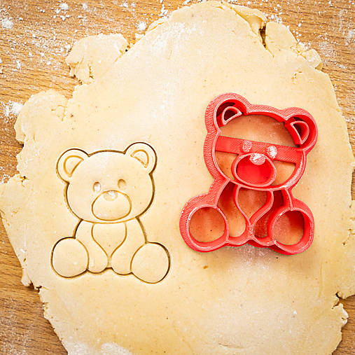 Príbory, varešky, pomôcky - Vykrajovačka - Medvedík - 0483 - 14940466_