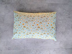 Detský textil - Obliečka na vankúš, dúhy, 40x40cm - 14945071_