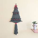 Dekorácie - Macramé vianočný stromček - 14943769_