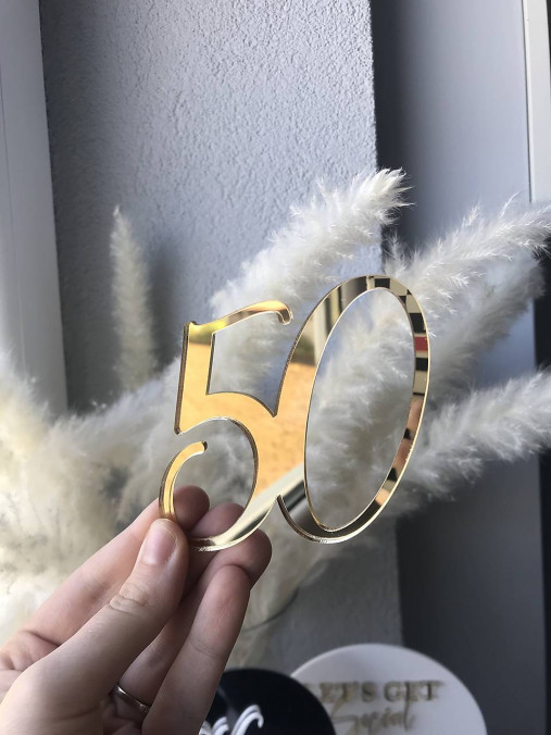 Dekorácie - Akrylový zápich číslo 02 - 14943751_