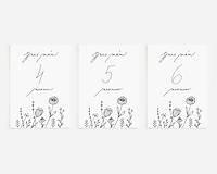 Papiernictvo - Nežné míľnikové kartičky - Lúčne kvety - 14944083_