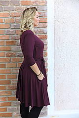 Šaty - Tencelové šaty bordova elegancia Agáta - 14947501_
