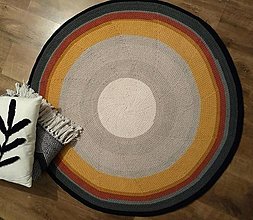 Úžitkový textil - Háčkovaný koberec 120 cm - 14946085_