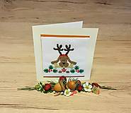 Papiernictvo - Vianočná pohľadnica - obrázok - psíček - 14947094_