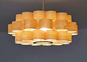 Svietidlá a sviečky - L10B 50-60 Visiaca lampa z brezovej dyhy - 14946001_