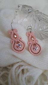 Sady šperkov - Ružový set - náramok a náušnice - 14946063_