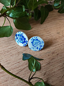 Pánske šperky - Manžetové gombíky FOLK (Modrá) - 14949877_
