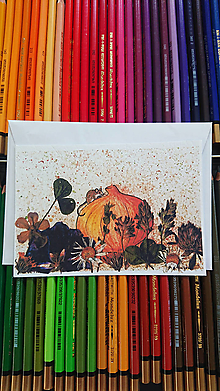Papiernictvo - "Myšička v záhrade" pohľadnica, print - 14949958_