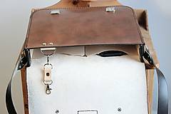 Pánske tašky - Pánska kožená messenger brašňa - 14949172_