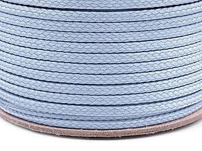 Galantéria - Odevná šnúra PES 4 mm (5m) - modrá - 14948958_