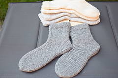 Ponožky, pančuchy, obuv - Ponožky na spanie - sivá tmavá ( v.35-36) - 14949656_