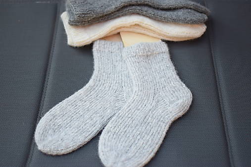  - Ponožky na spanie - sivá svetlá (v.36-37) - 14949681_