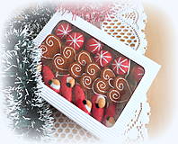 Dekorácie - Plstené vianočné ozdoby - set 18 ks v krabičke - 14950837_